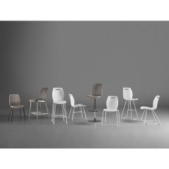 Sgabello Bip Iron.ss Colico