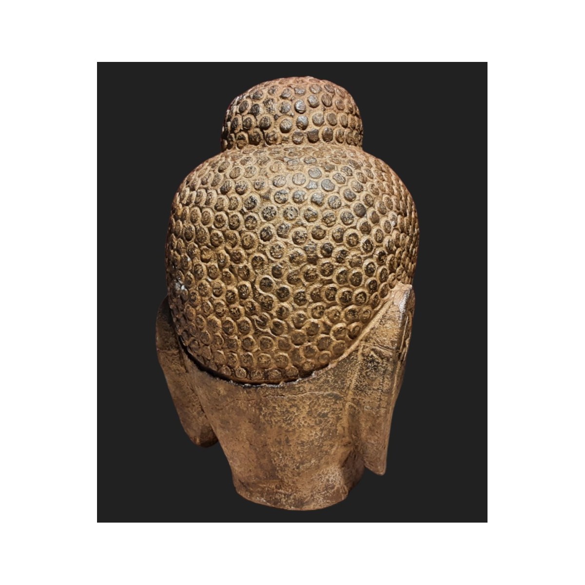 Buddha head made of stone Buddha head made of stone