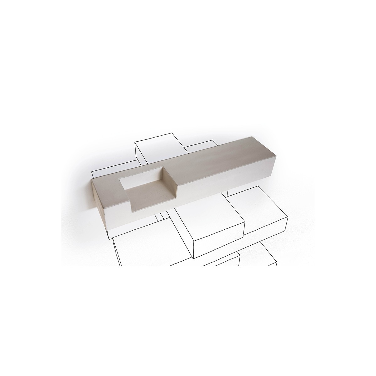 Shelf Concrete Minottiitalia
