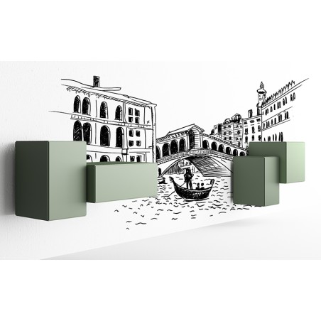 Contenitore pensile / comodino Little Italy Mini Minottiitalia