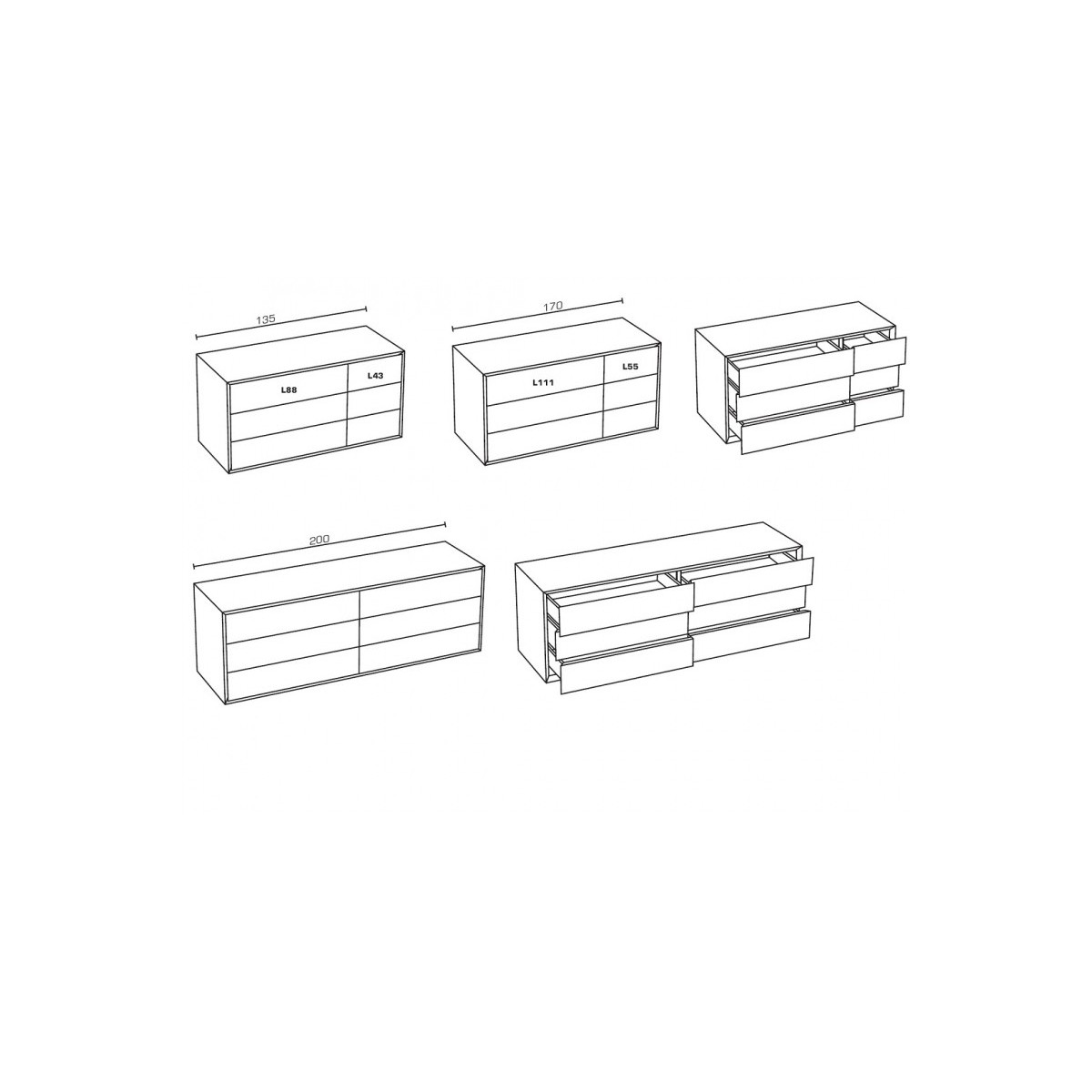 Chest Of Drawers Quarantacinque Capodopera