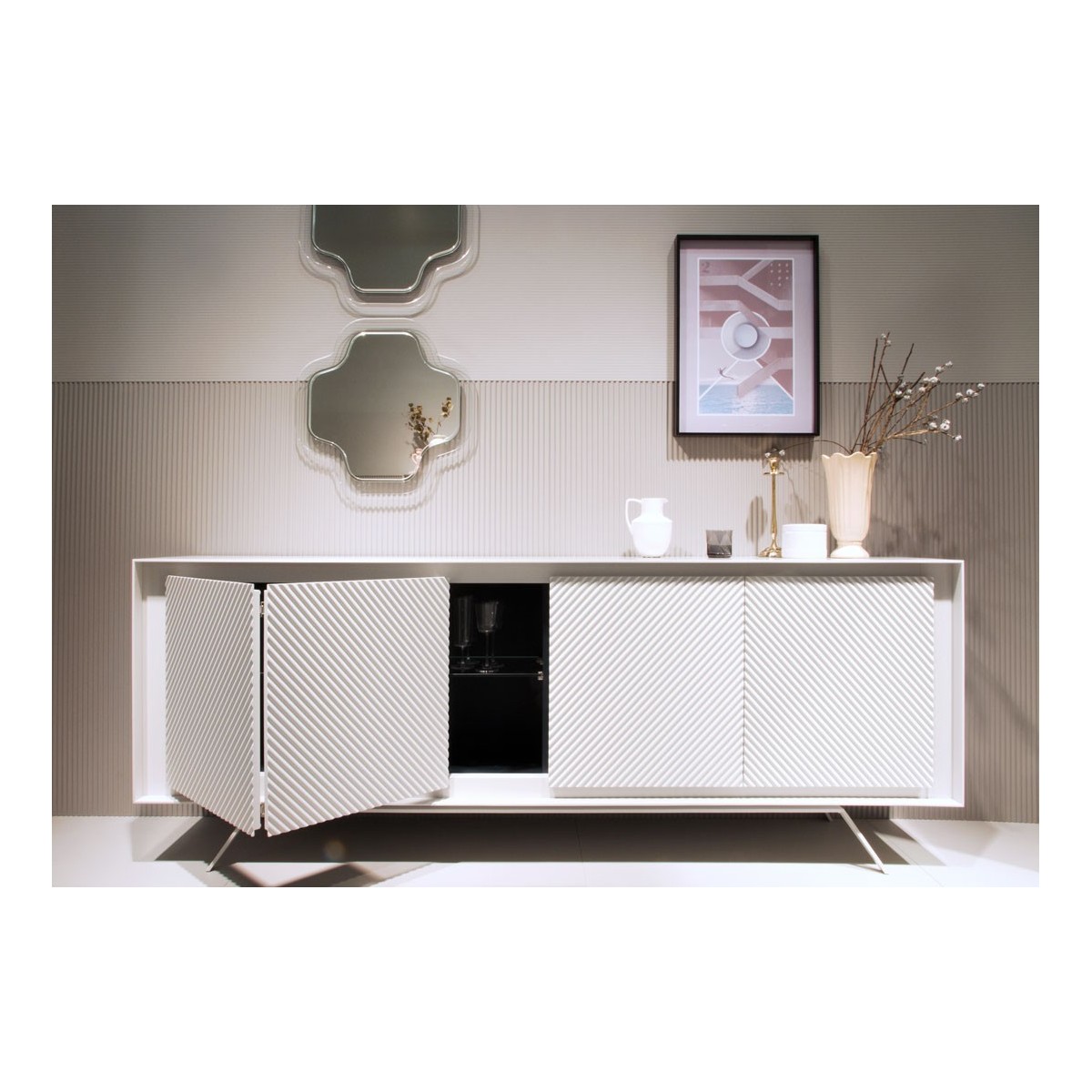 Sideboard Privacy Wave texture Capodopera Sideboard Privacy Wave texture Capodopera