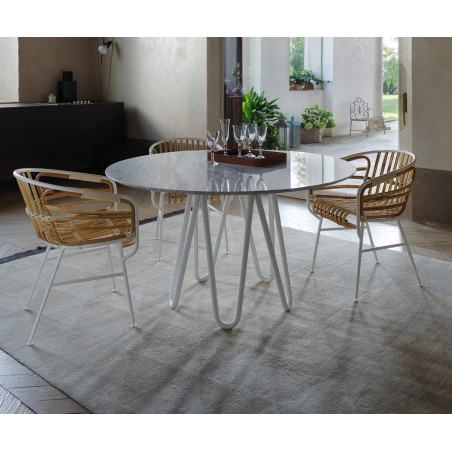 Armchair Raphia Rattan Horm