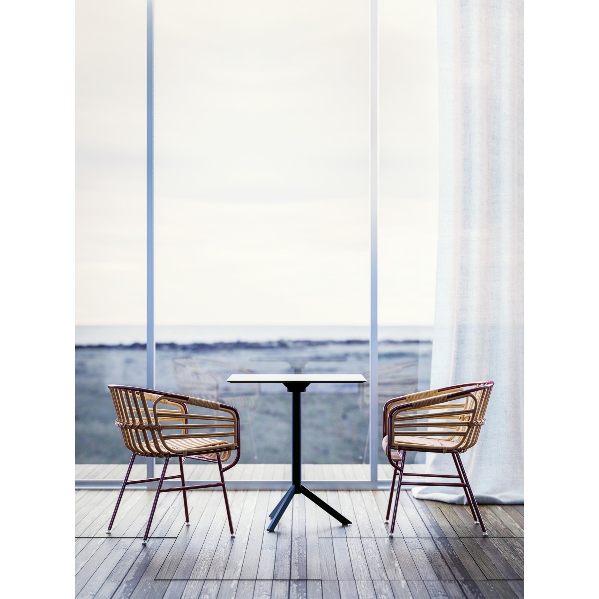 Armchair Raphia Rattan Horm Armchair Raphia Rattan Horm